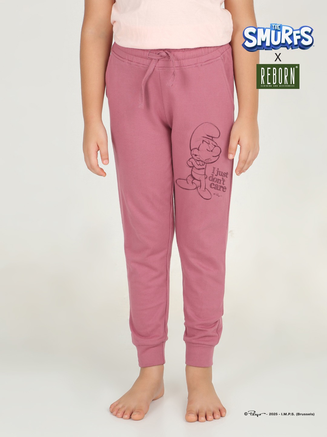 Girls 1 piece printed jogger - Mouve