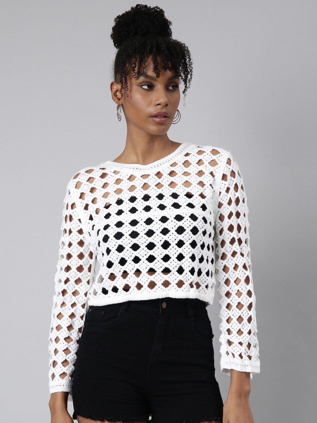 Off white crochet top 2025