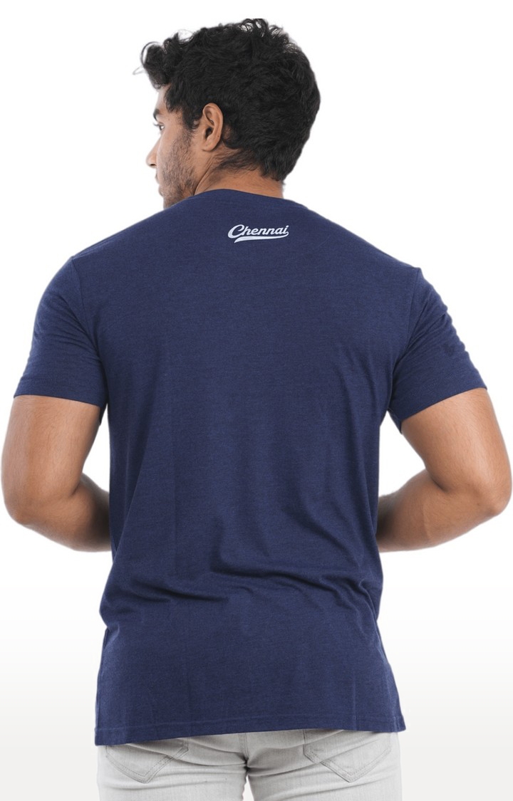 Unisex Chennai 1639 Tamilnadu Tri-Blend T-Shirt in Navy
