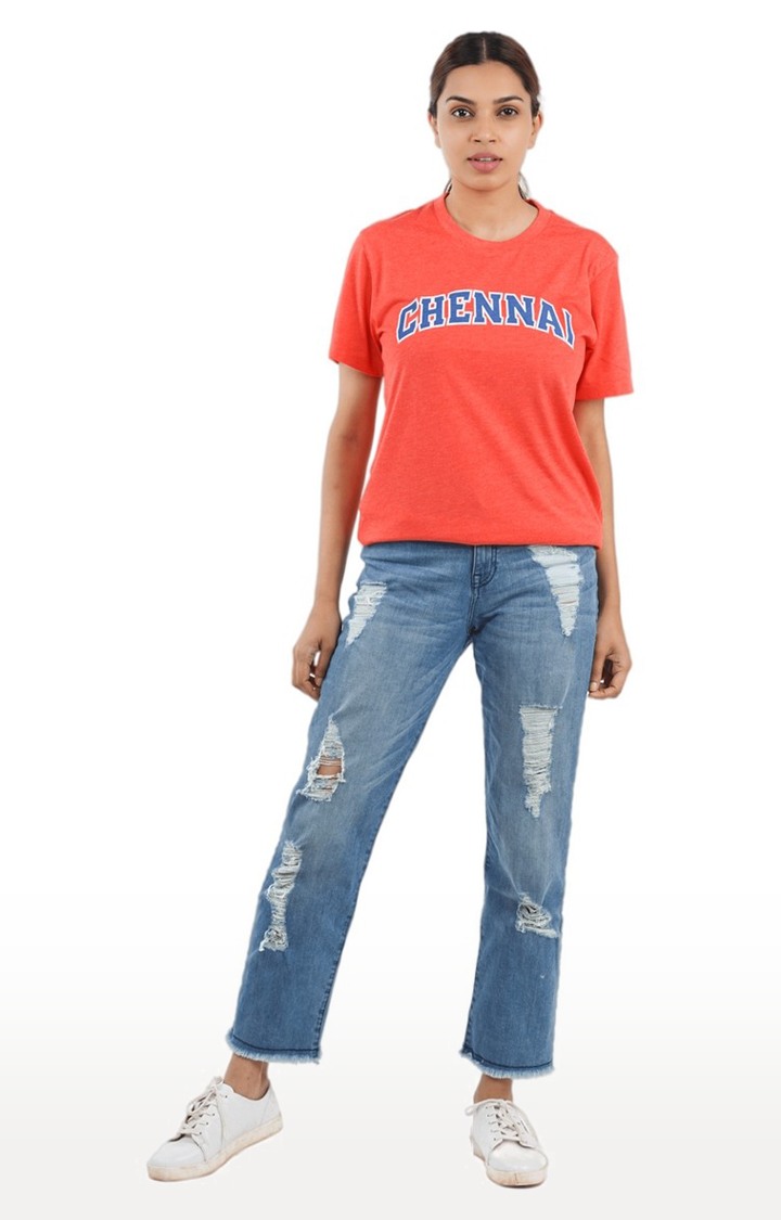 Unisex Chennai Sport Tri-Blend T-Shirt Red