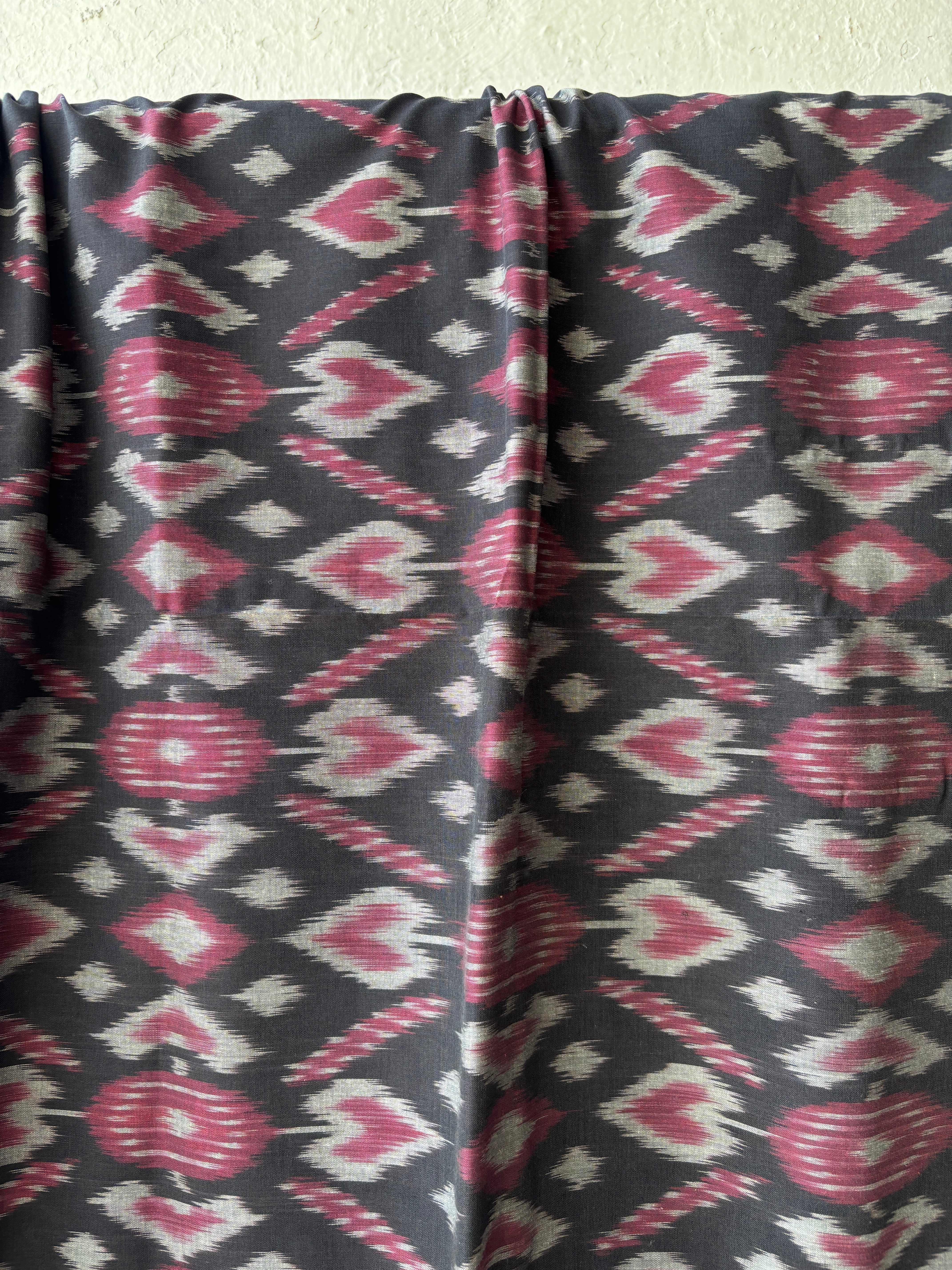 Patola Ikat Cotton Black  Saree