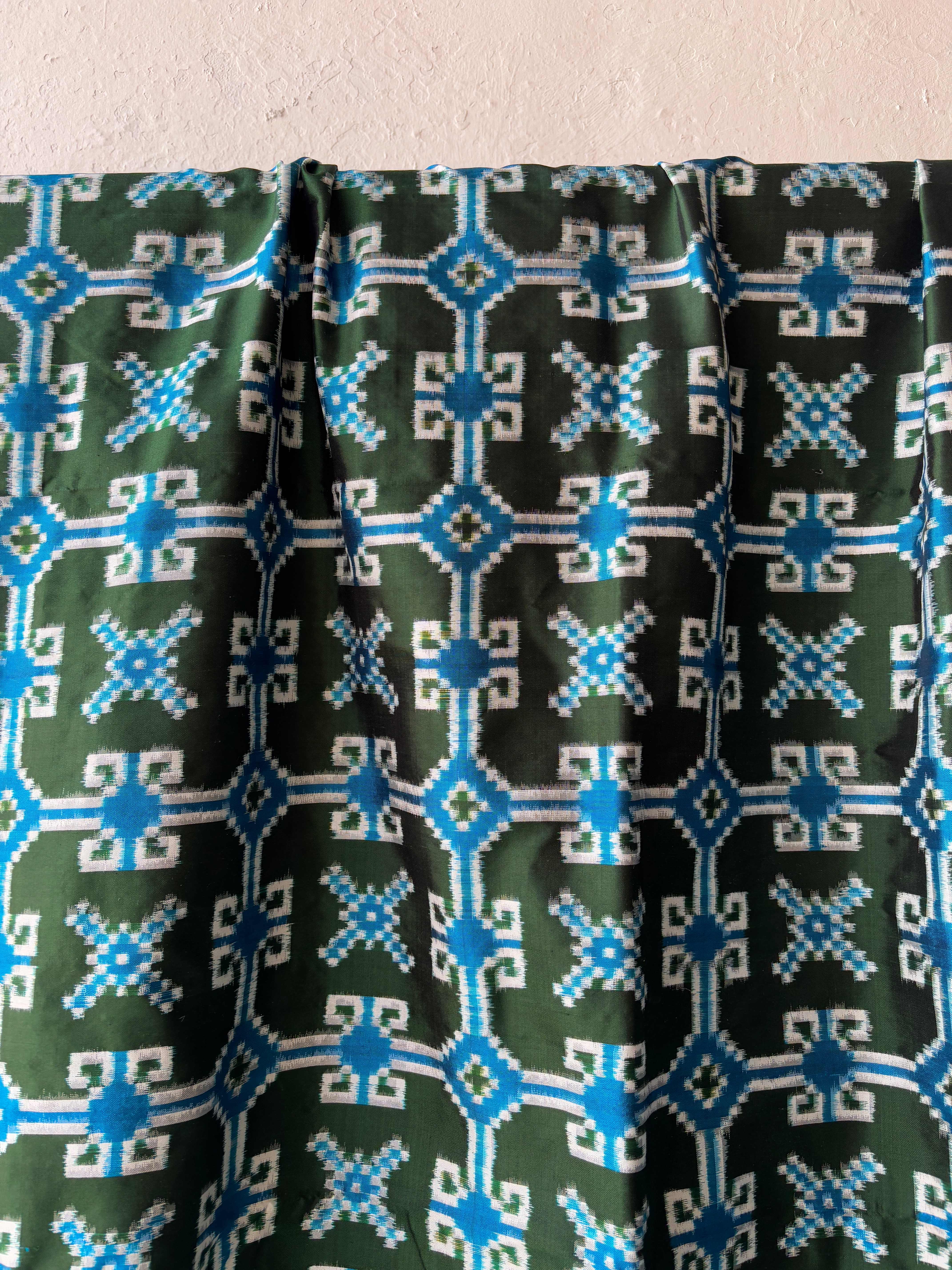 Silk Teliya rumal double ikat Saree