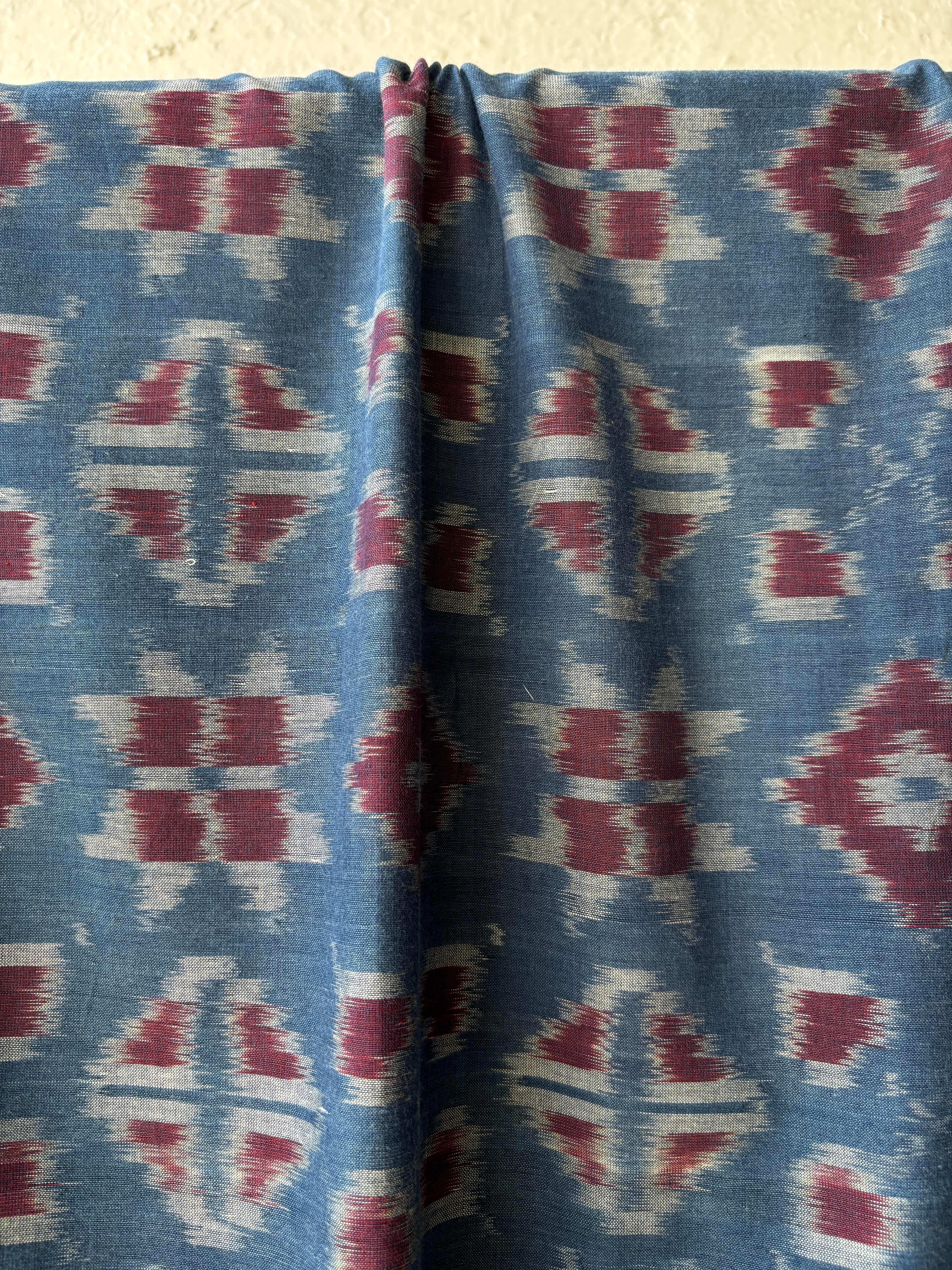 Natural Dyes Cotton Teliya Rumal Single ikat Saree