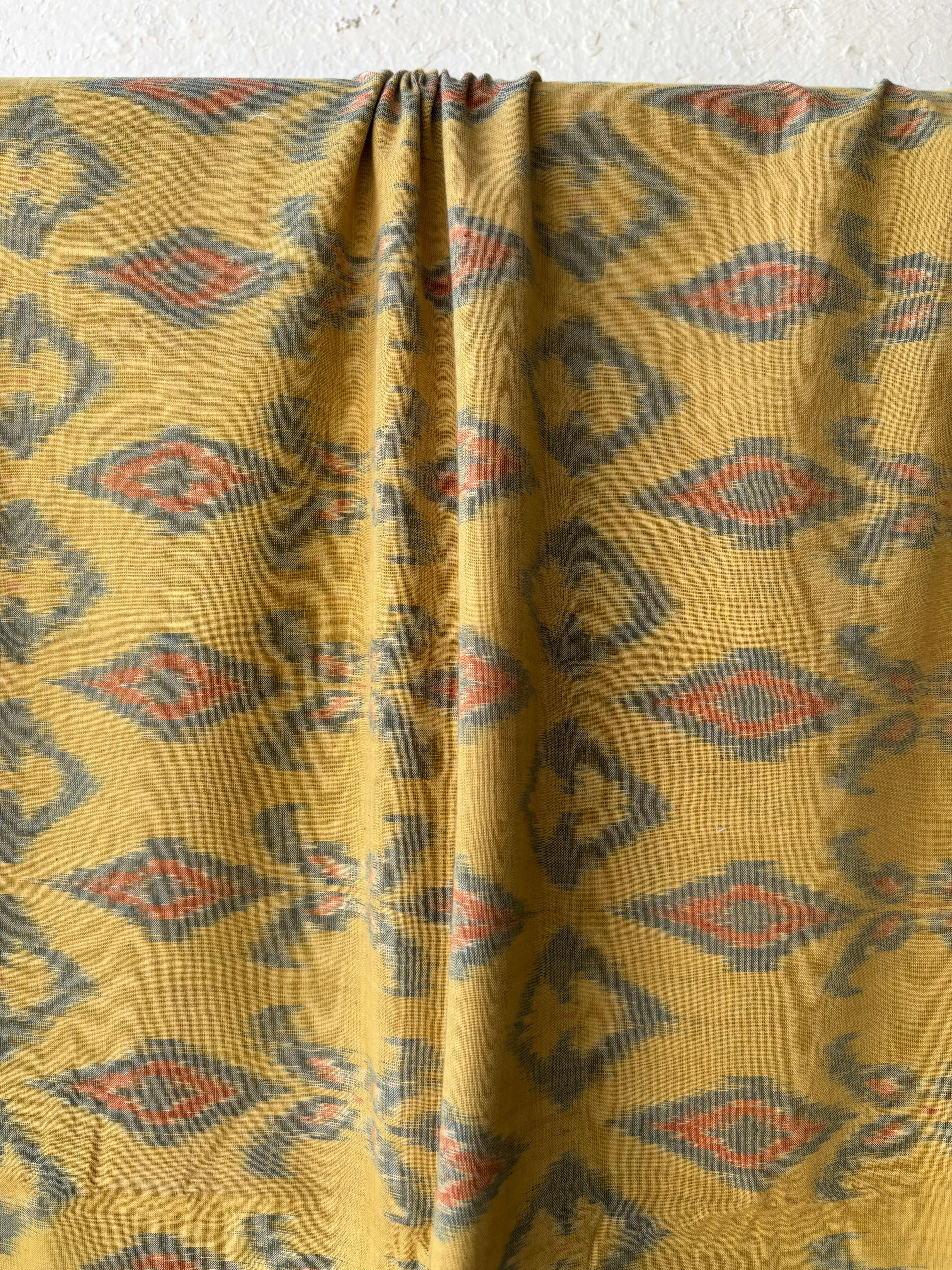 Natural Dyes Cotton ikat Diamond motif Ikat saree