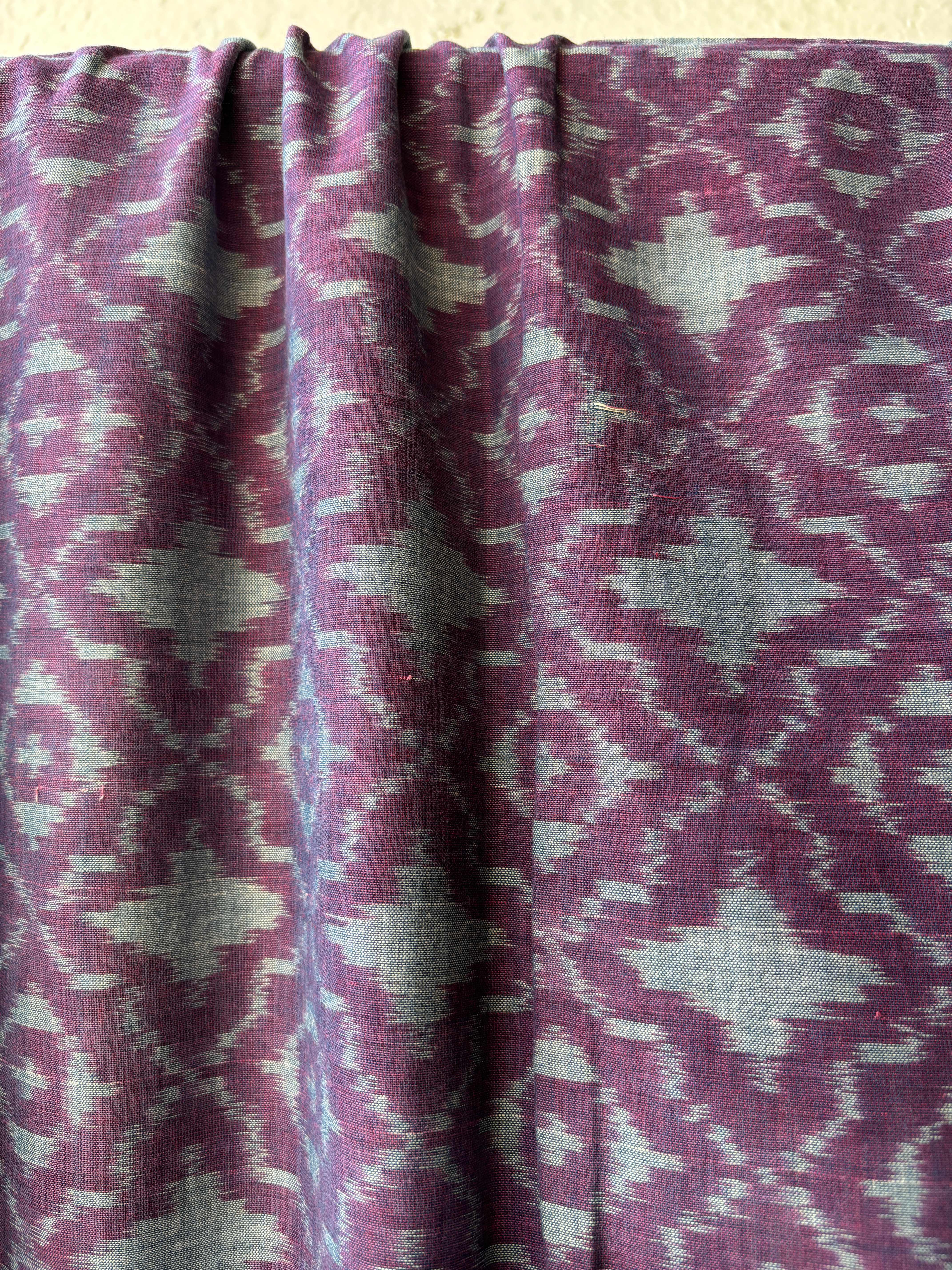 Natural Dyes Cotton ikat Saree Flower Motif