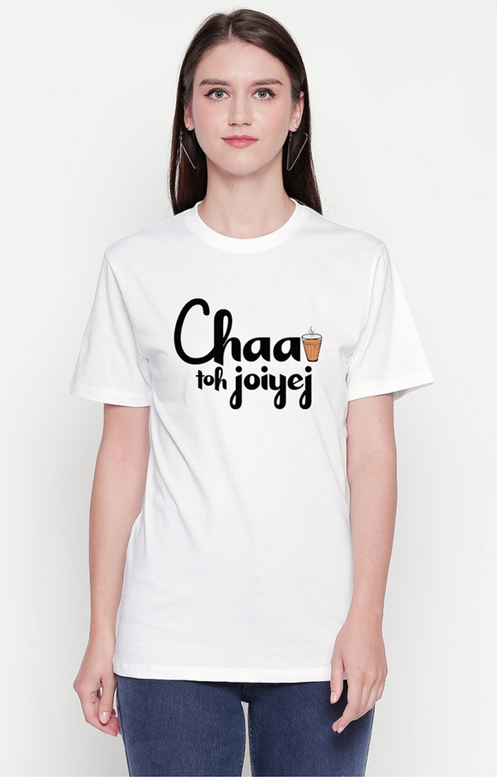 creativeideas.store | White Printed T-shirt for Women 0