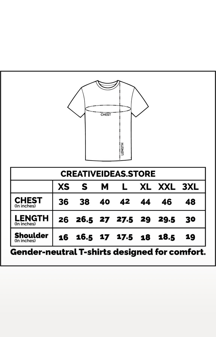 creativeideas.store | White Printed T-shirt for Men 3