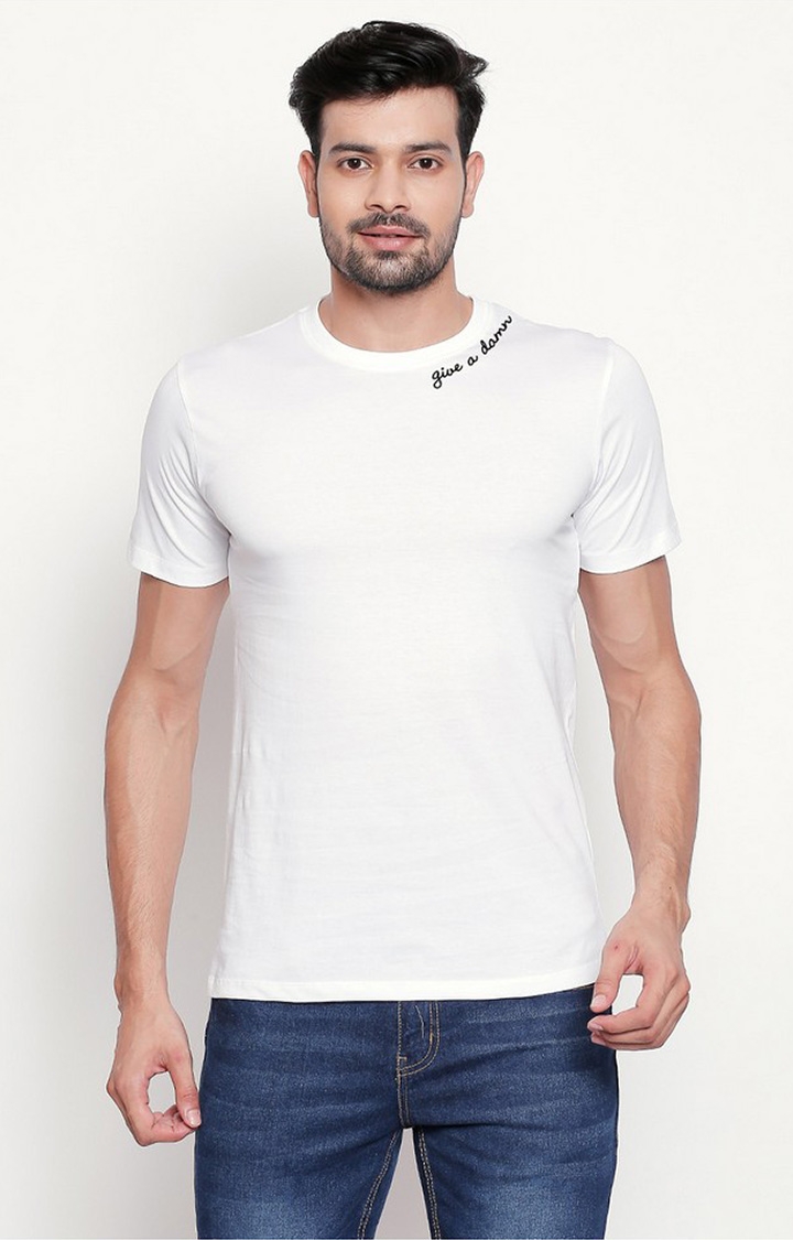 creativeideas.store | White Printed T-shirt for Men 0