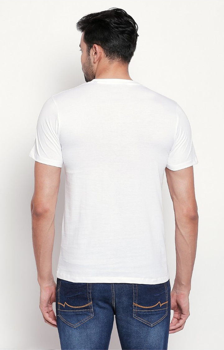 creativeideas.store | White Printed T-shirt for Men 1