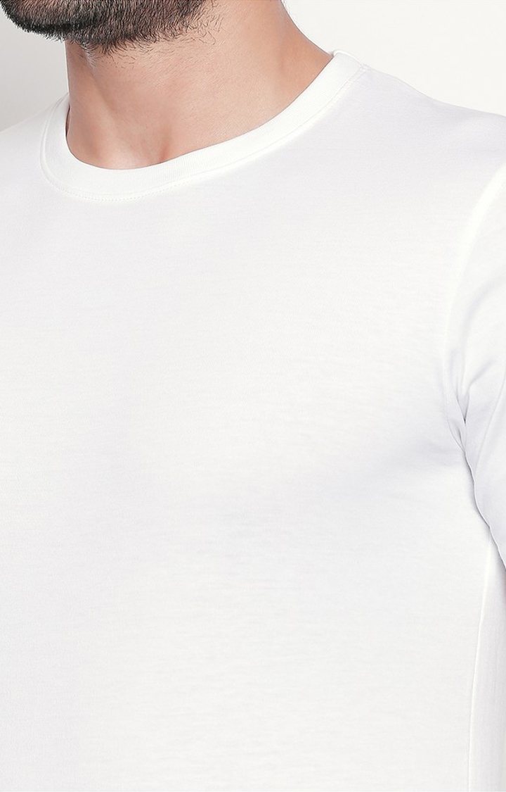 creativeideas.store | White Round Neck T-shirt for Men  4