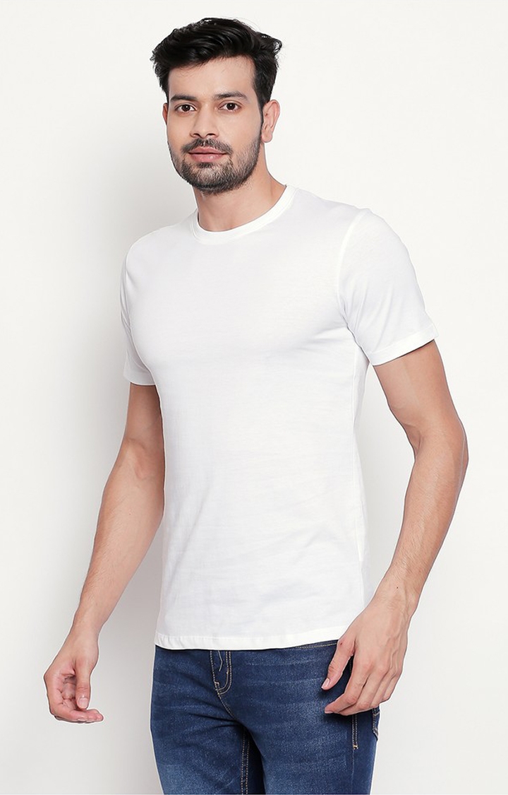 creativeideas.store | White Round Neck T-shirt for Men  2