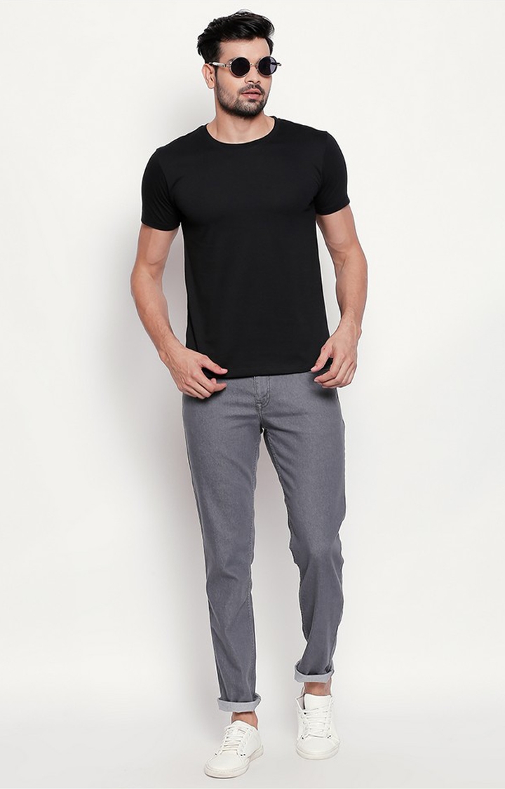 creativeideas.store | Black Round Neck T-shirt for Men  1