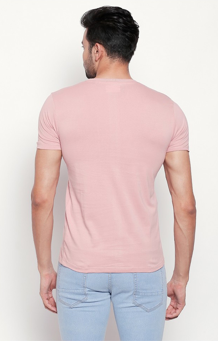 creativeideas.store | Baby Pink Round Neck T-shirt for Men  3