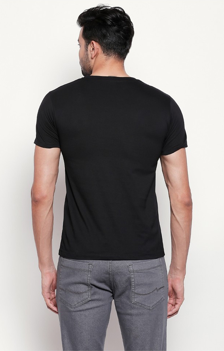creativeideas.store | Black Printed T-shirt for Men 1
