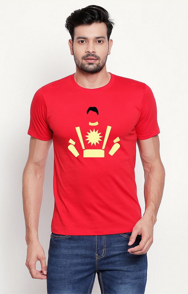 creativeideas.store | Red Printed T-shirt for Men 0