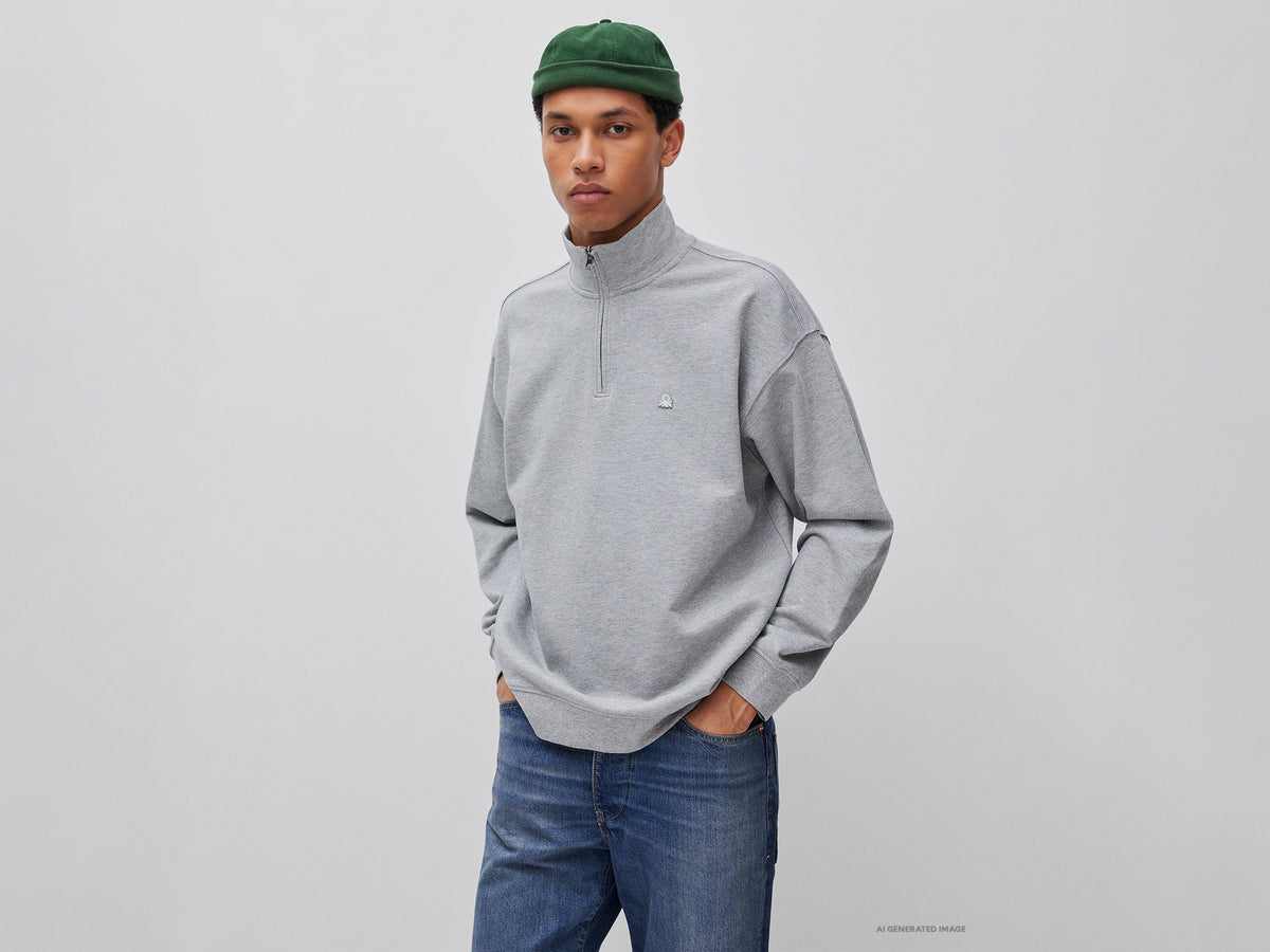 Half-zip sweatshirt
