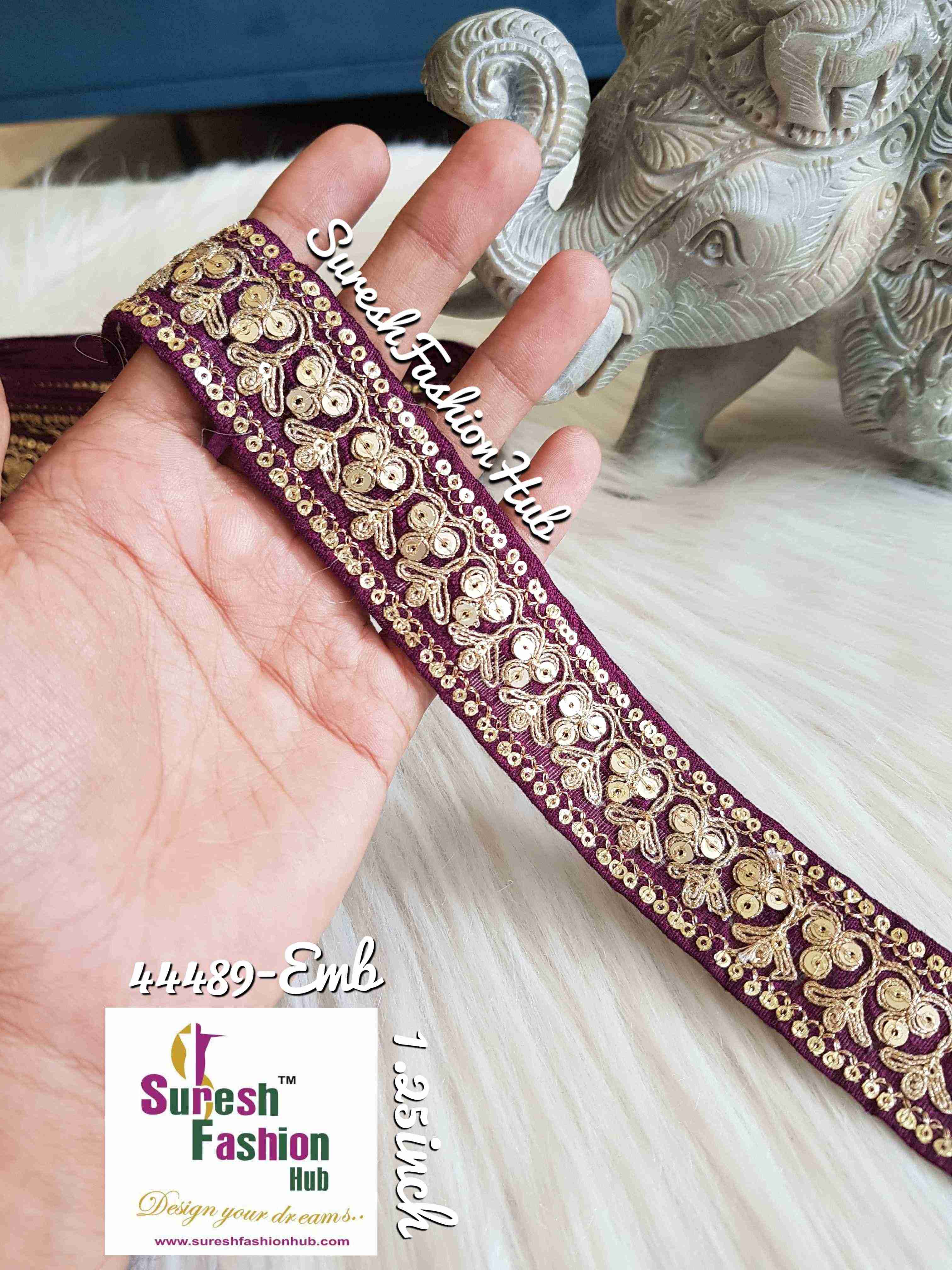 Petite Beauty Wine Embellished Trim