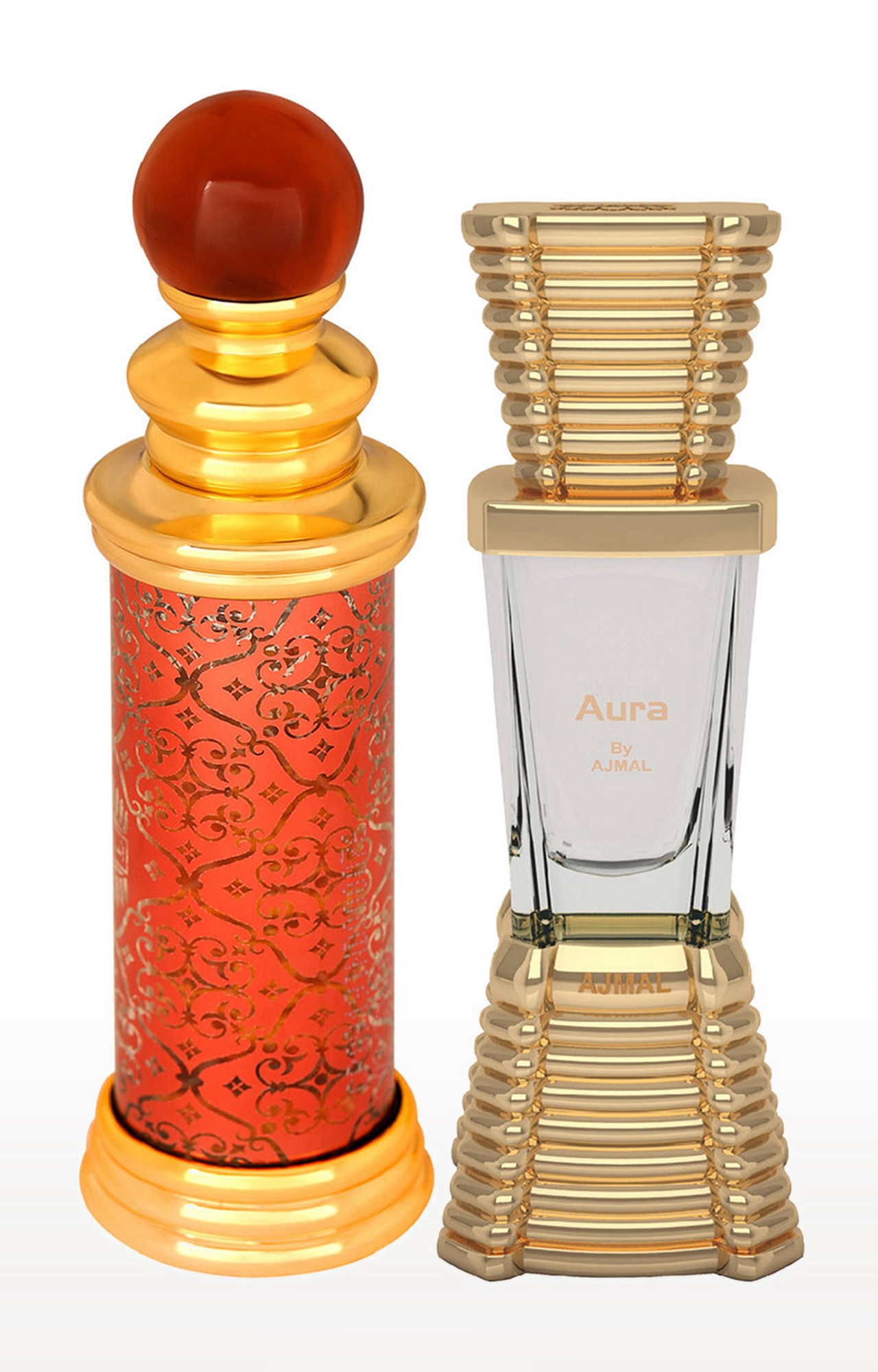 Ajmal | Ajmal Classic Oud Concentrated Perfume Oil Oudh Alcohol-free Attar 10ml for Unisex and Aura Concentrated Perfume Oil Alcohol-free Attar 10ml for Unisex 0