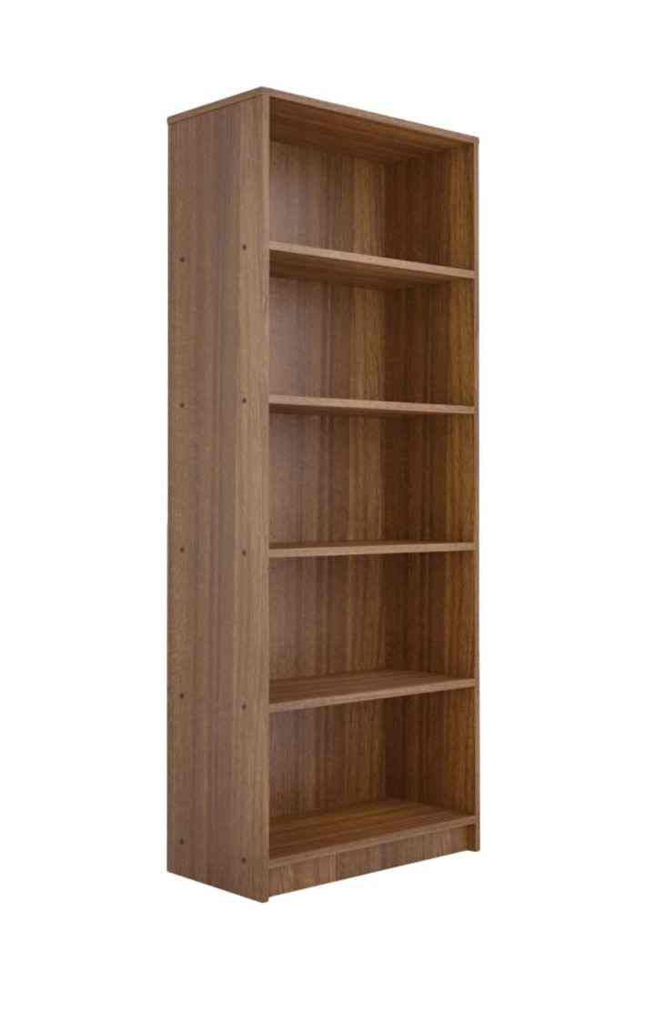 NEUDOT Bravo Engineered Wood Open Book Shelf (Finish Color - Teak, Knock Down)