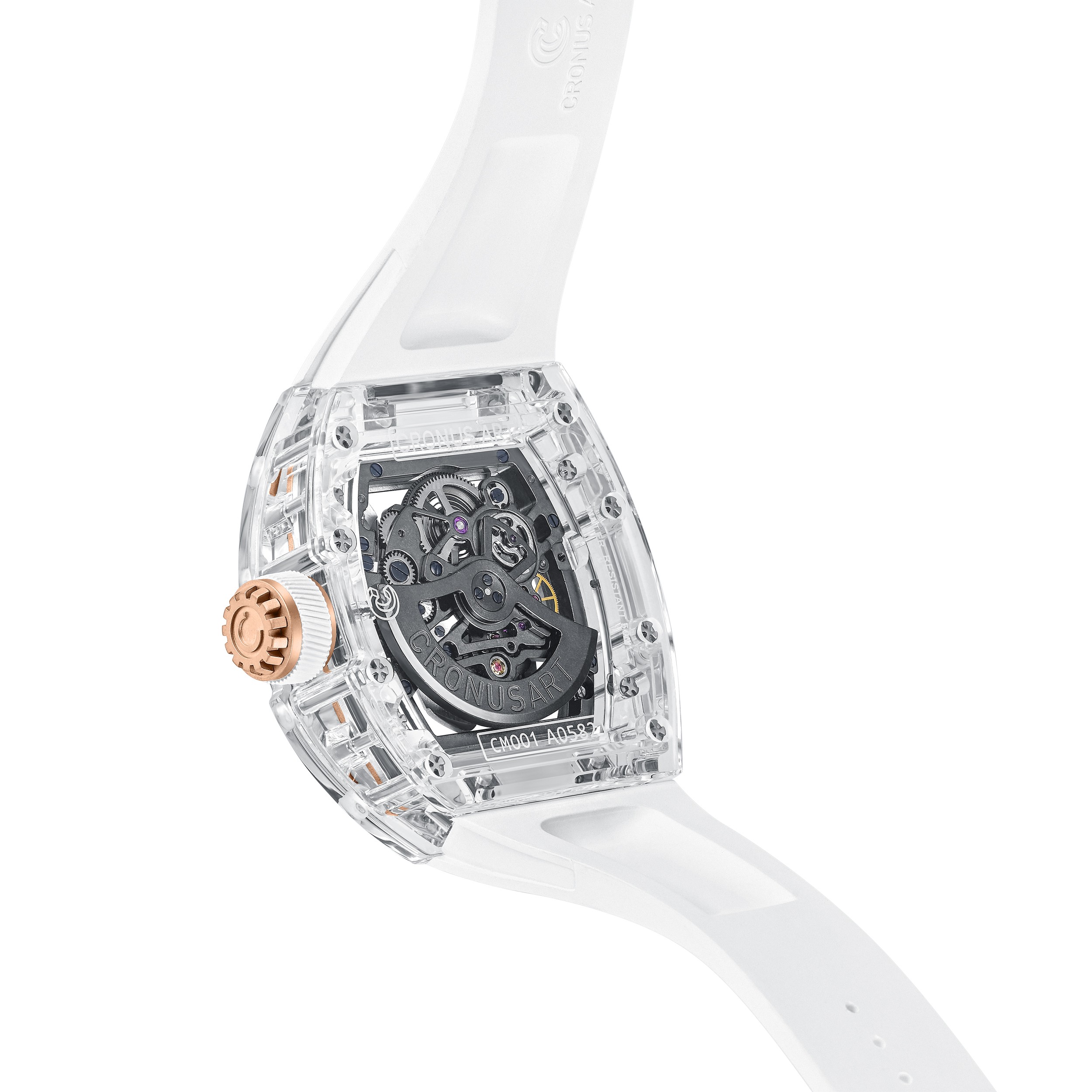 CM001-037 Men's Crystal Case Automatic Watch 42mm