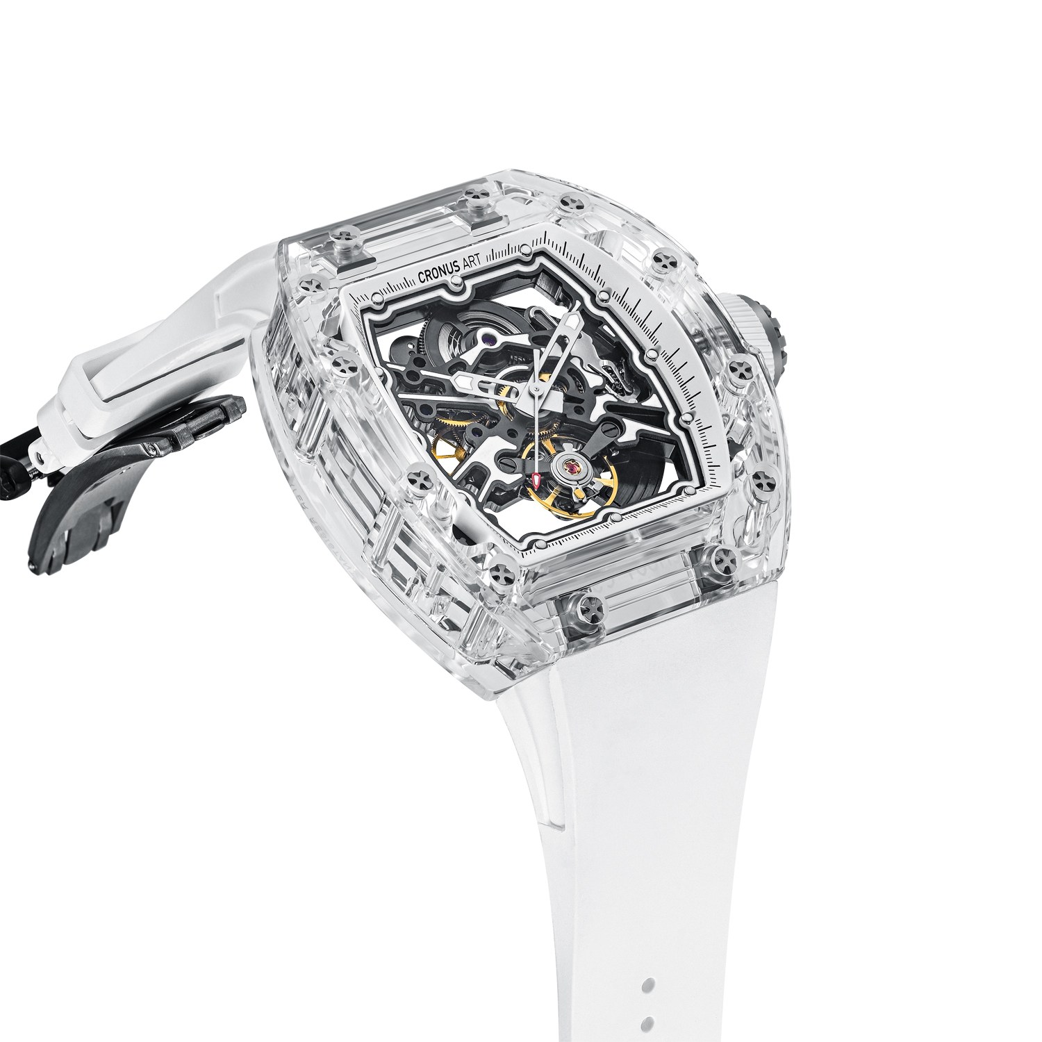 CM001-039 Men's Crystal Case Automatic Watch 42mm