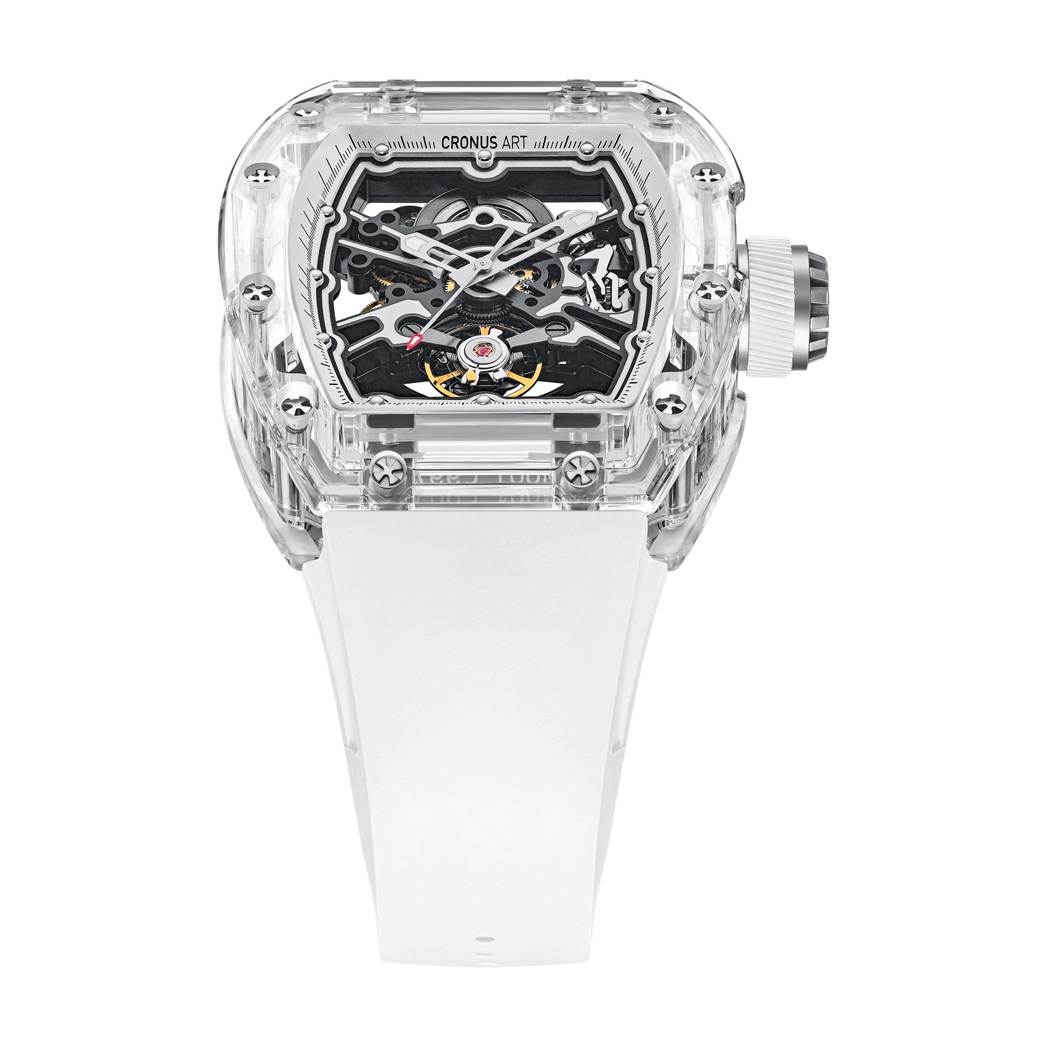 CM001-039 Men's Crystal Case Automatic Watch 42mm