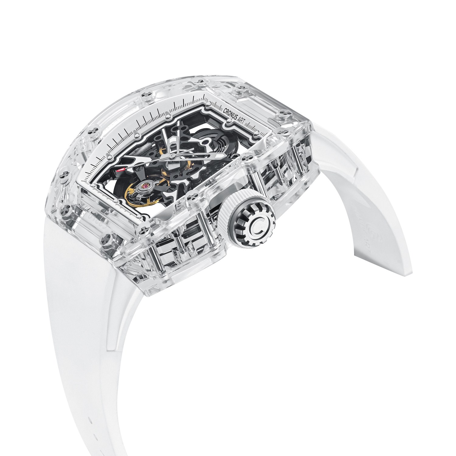 CM001-039 Men's Crystal Case Automatic Watch 42mm