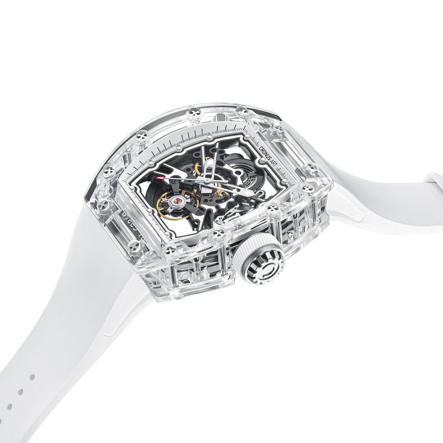 CM001-039 Men's Crystal Case Automatic Watch 42mm