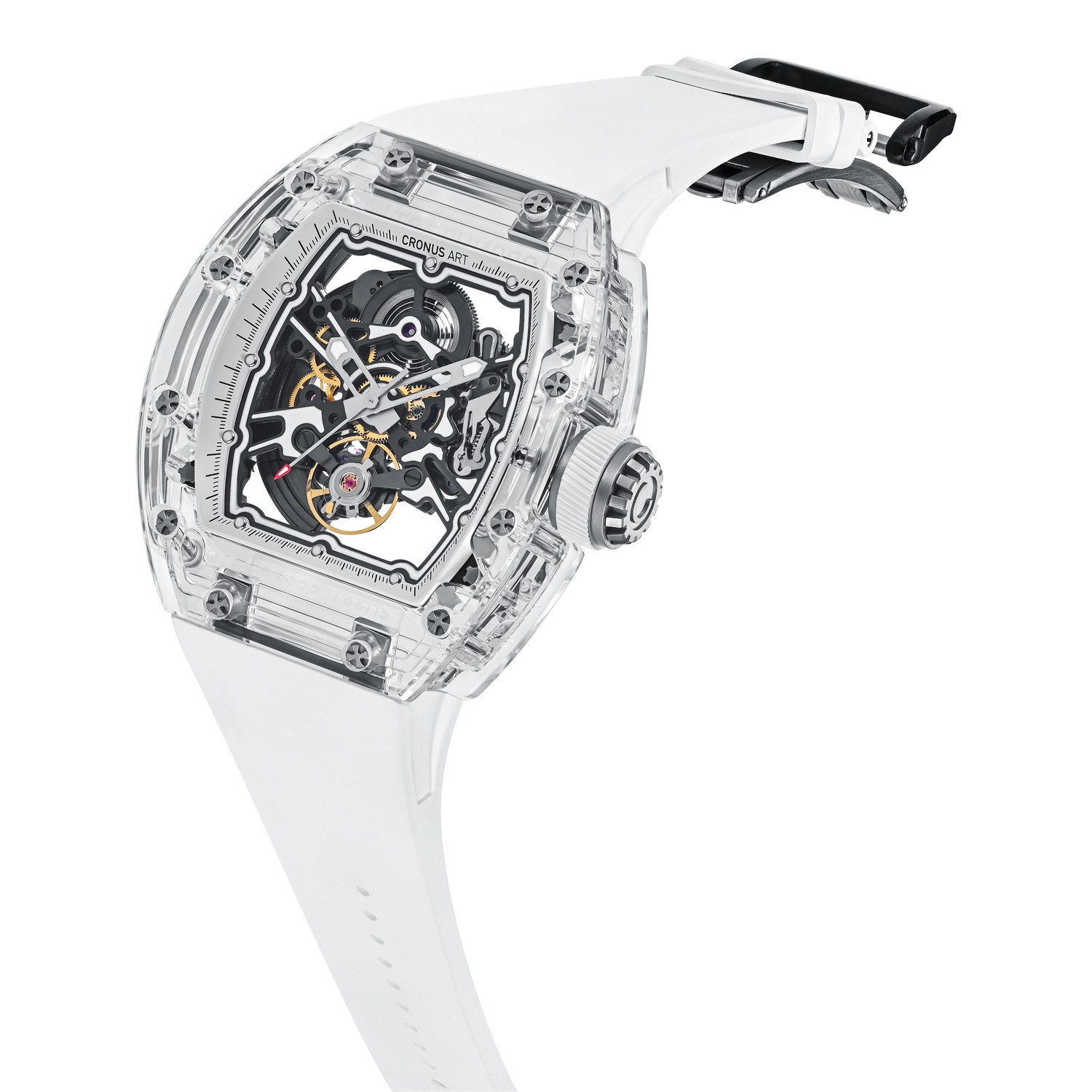 CM001-039 Men's Crystal Case Automatic Watch 42mm