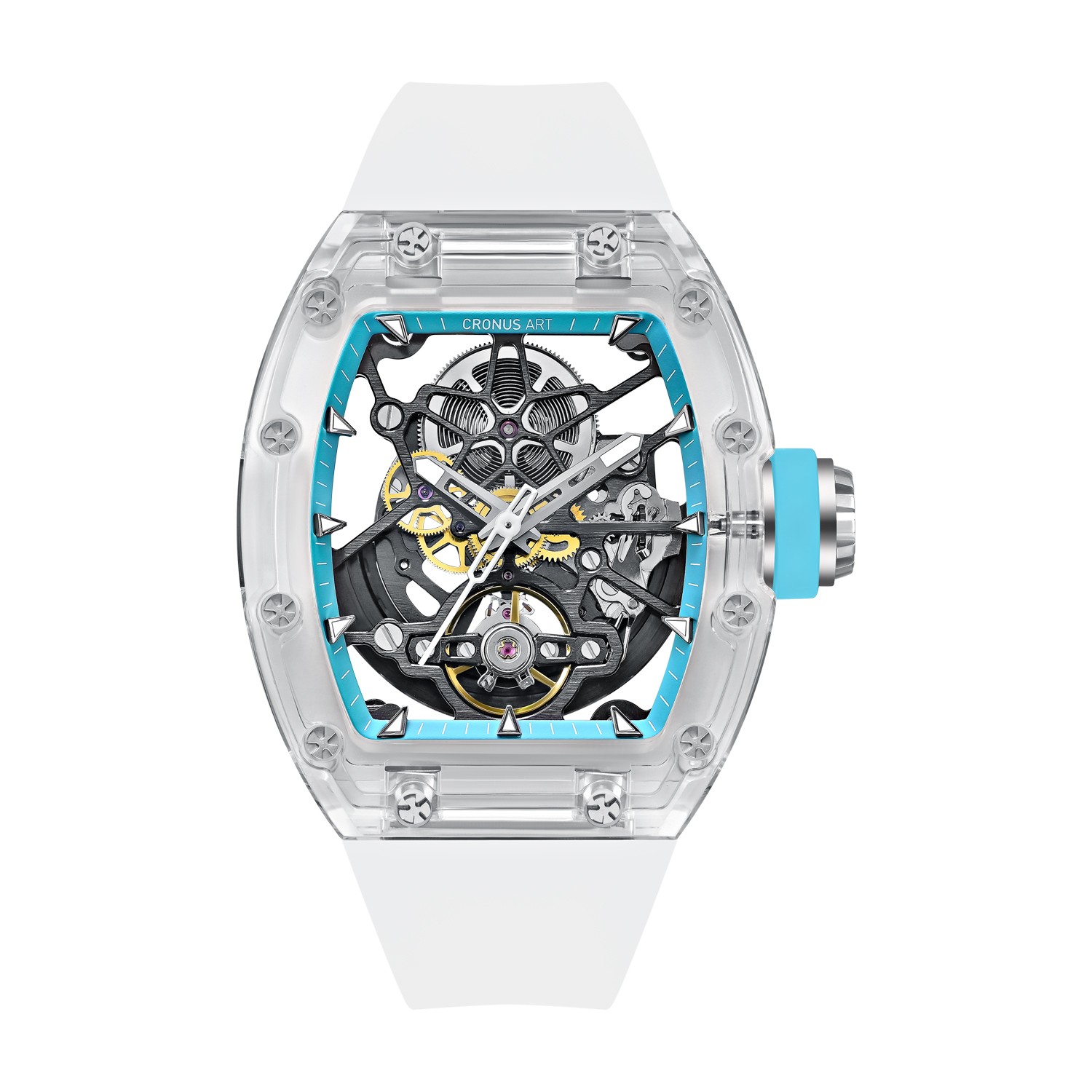 CM001-071 Men's Crystal Case Automatic Watch 42mm