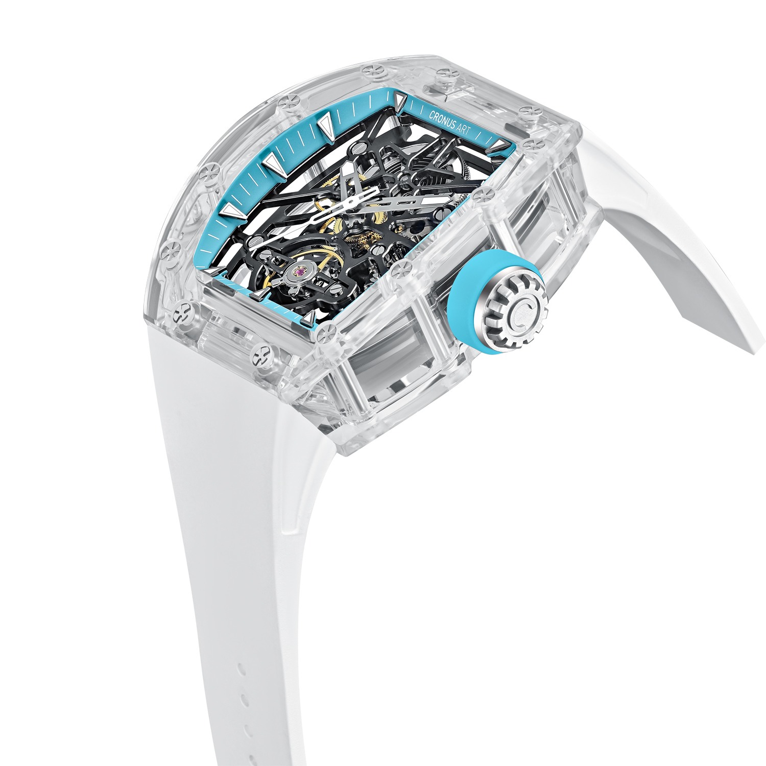 CM001-071 Men's Crystal Case Automatic Watch 42mm