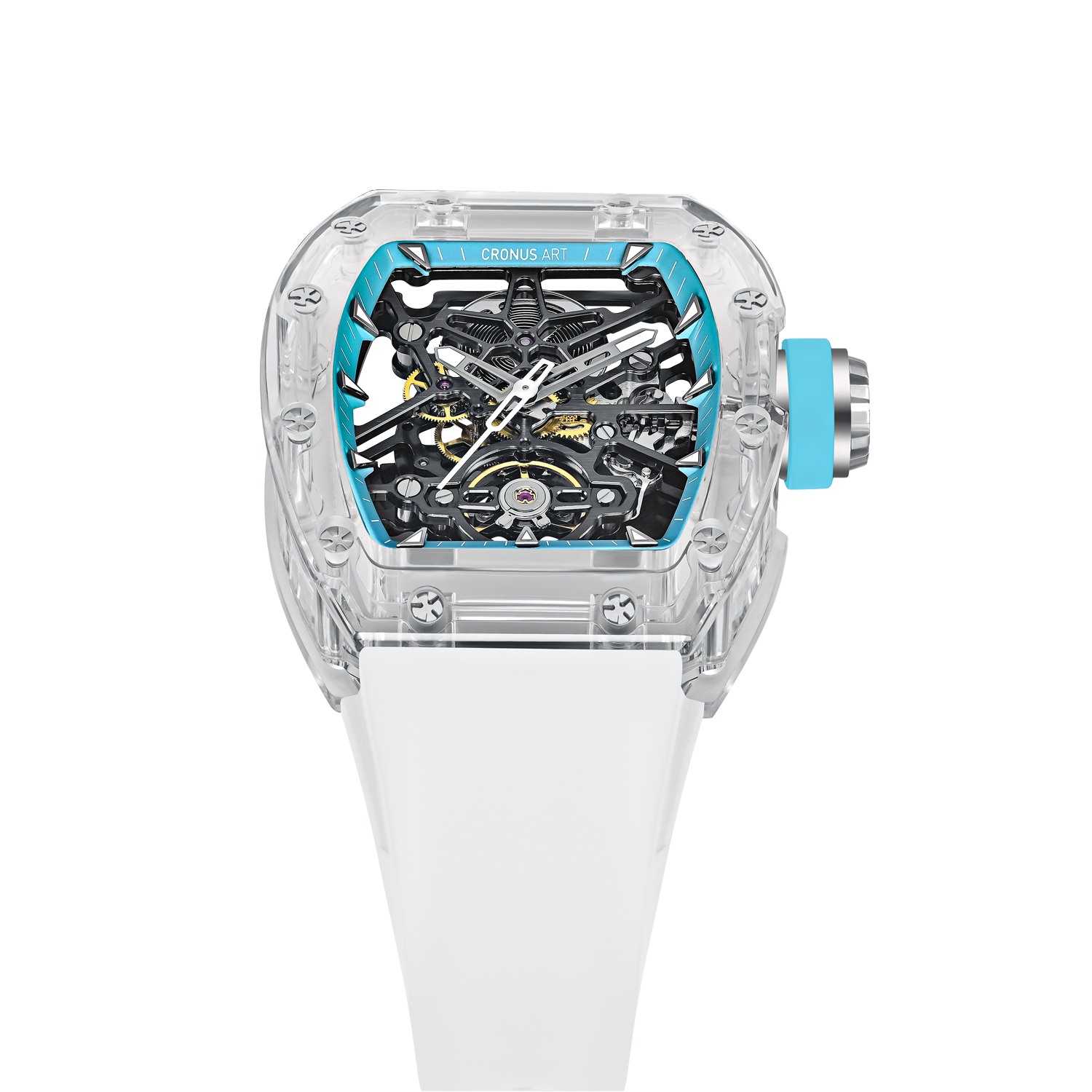 CM001-071 Men's Crystal Case Automatic Watch 42mm