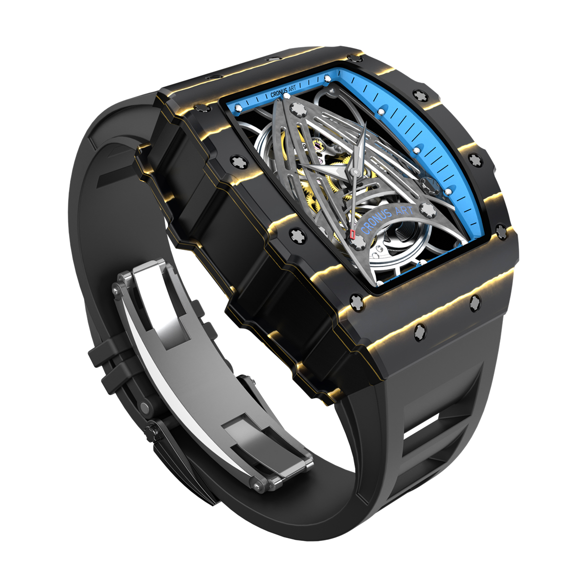 CM002-01J Men's Carbon Case Automatic Watch 44mm