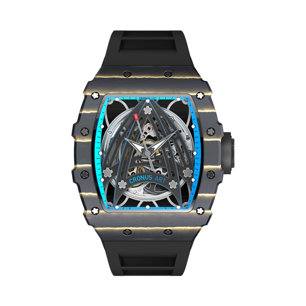 CM002-01J Men's Carbon Case Automatic Watch 44mm