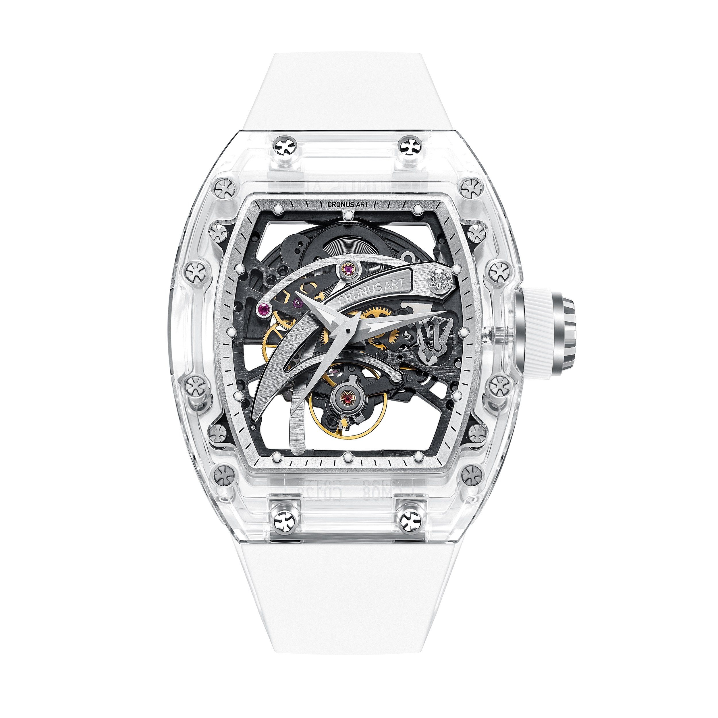 CM08-010 Men's Crystal Case Automatic Watch 42mm