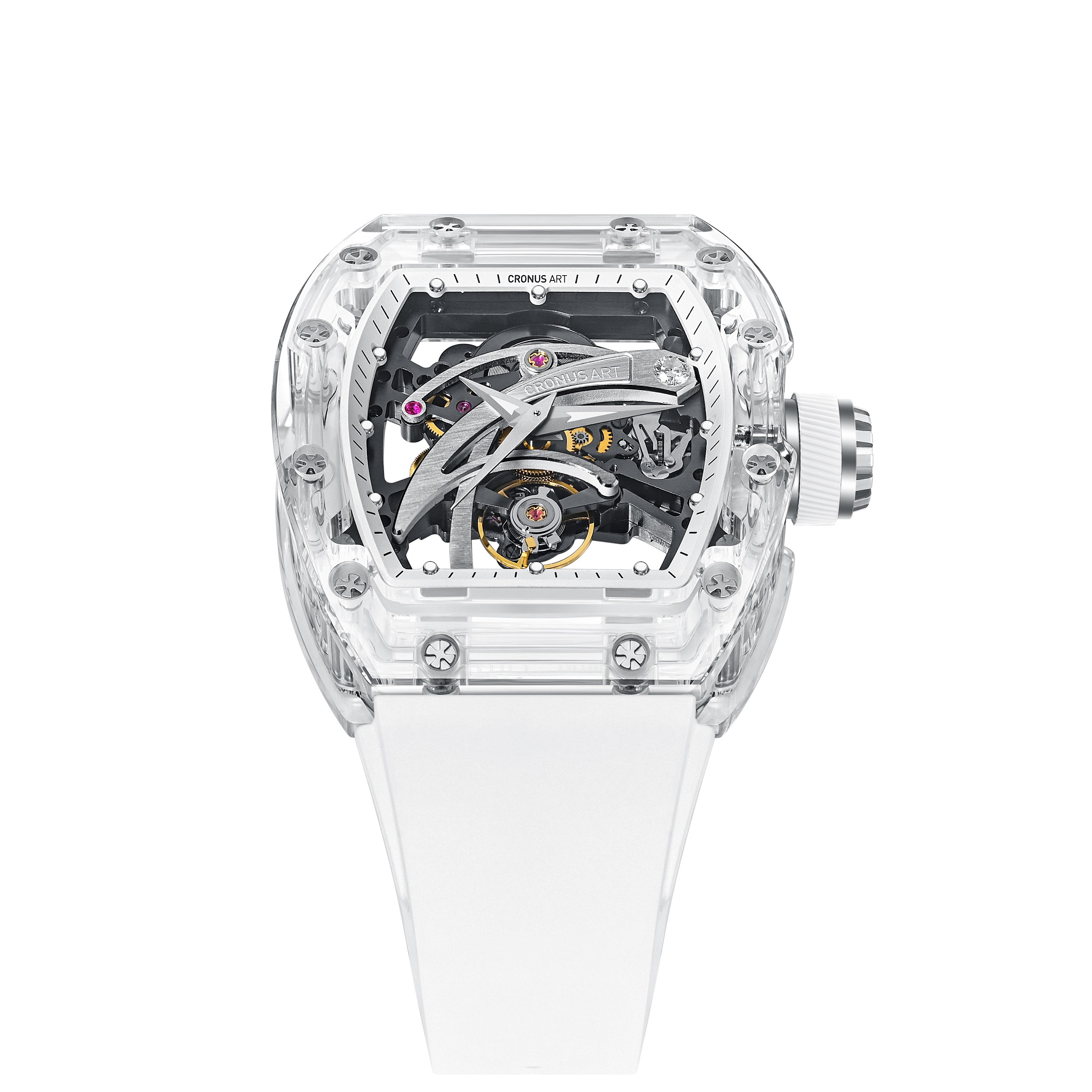 CM08-010 Men's Crystal Case Automatic Watch 42mm