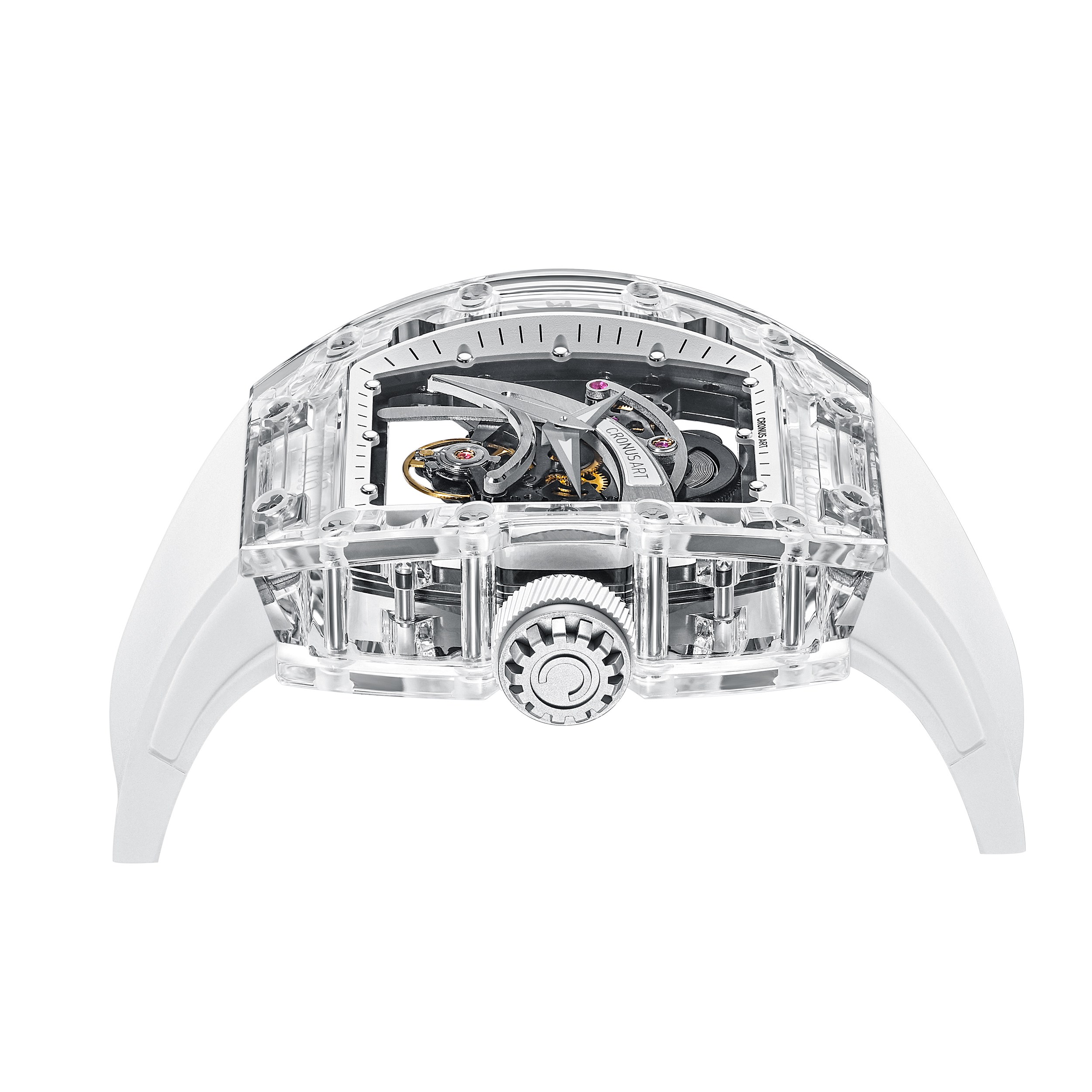 CM08-010 Men's Crystal Case Automatic Watch 42mm