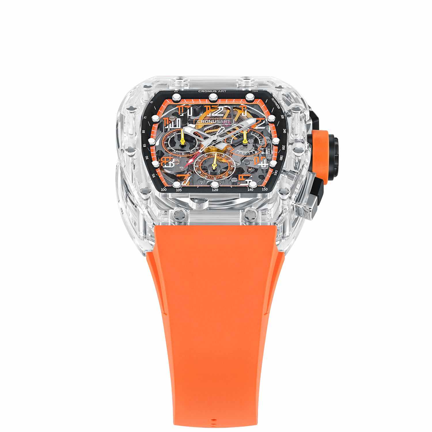 CM08-018 Men's Crystal Case Automatic Watch 42mm