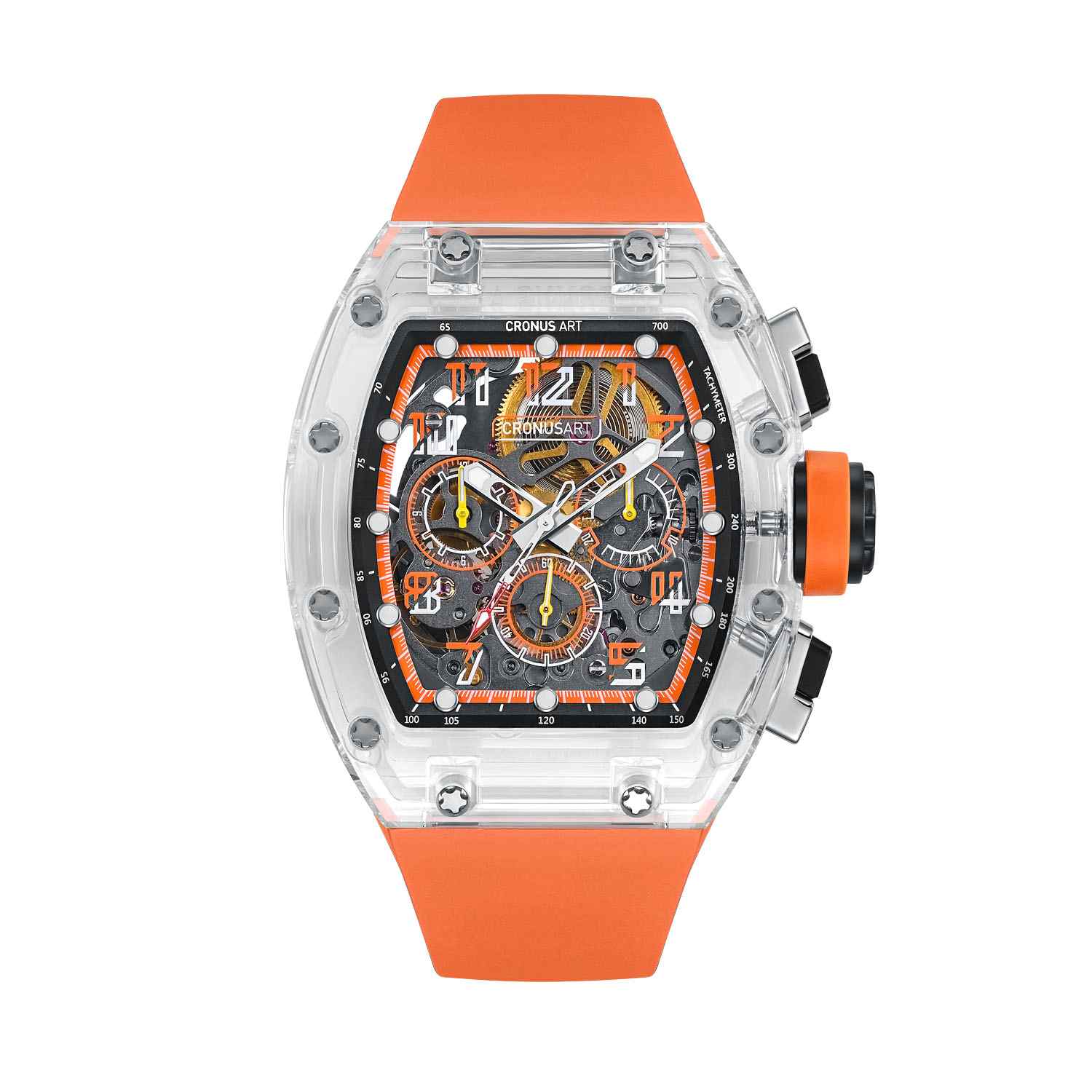 CM08-018 Men's Crystal Case Automatic Watch 42mm