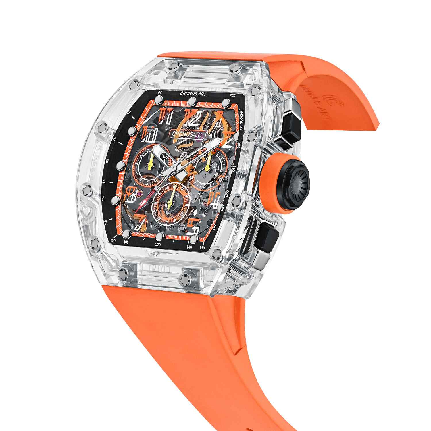 CM08-018 Men's Crystal Case Automatic Watch 42mm