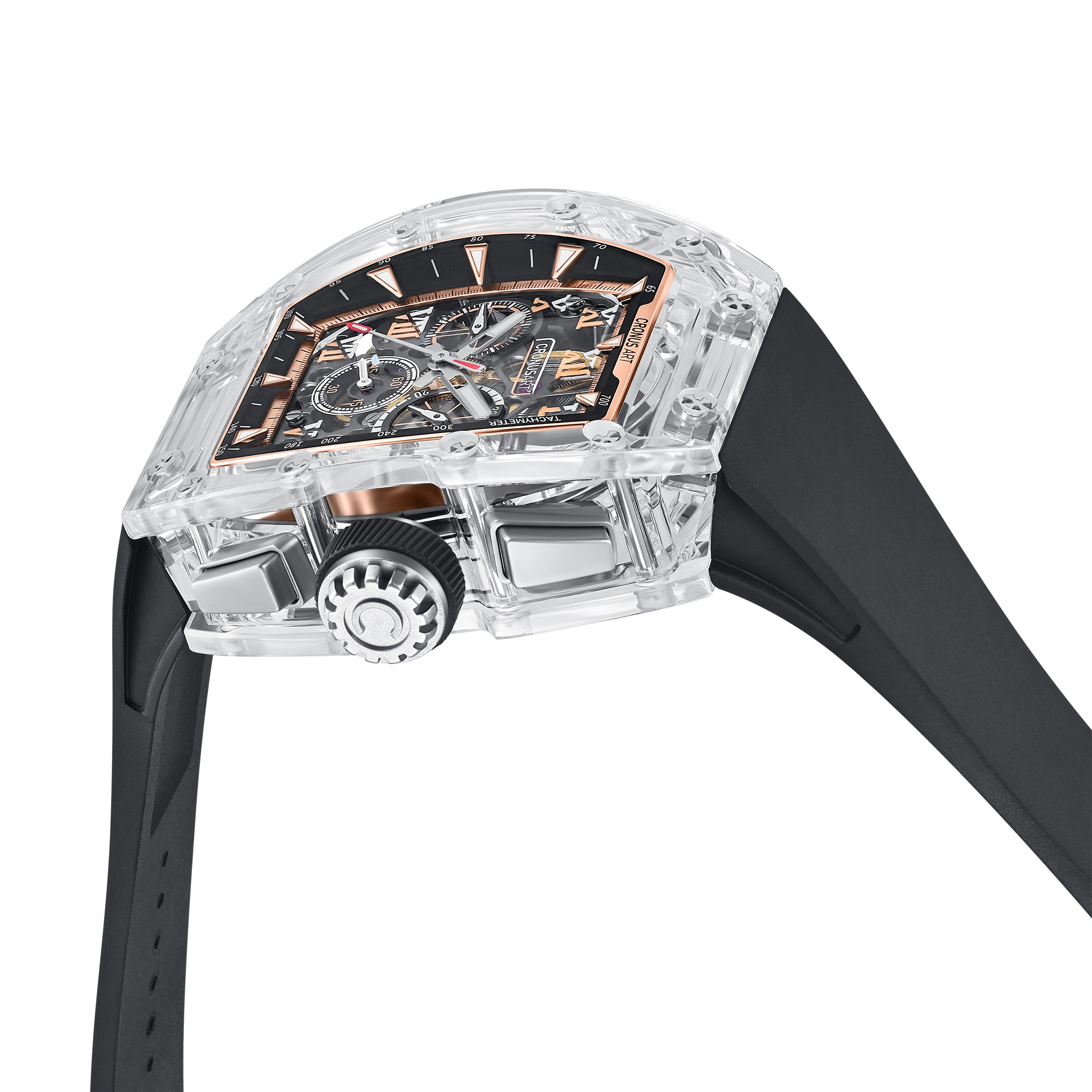 CM08-033 Men's Crystal Case Automatic Watch 42mm