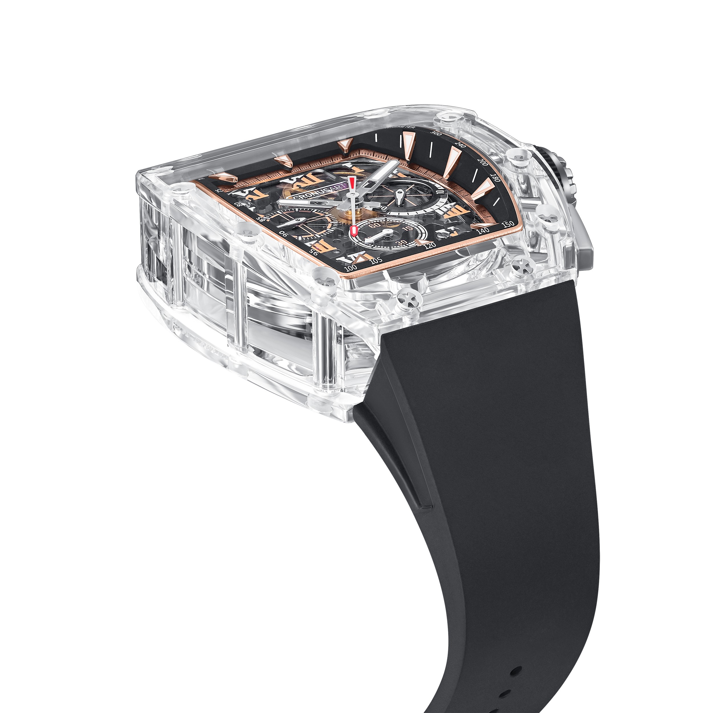 CM08-033 Men's Crystal Case Automatic Watch 42mm