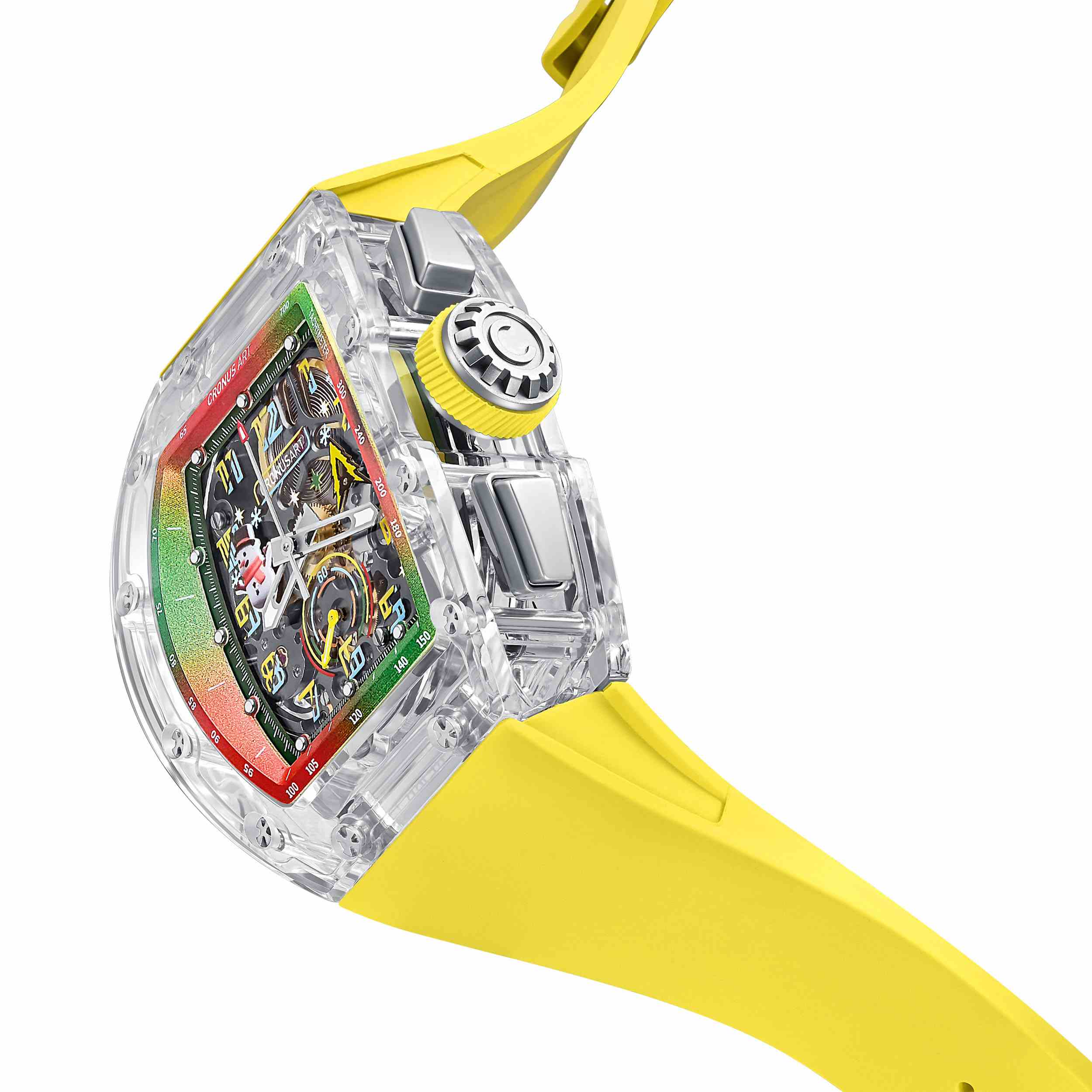 CM08-053 Men's Crystal Case Automatic Watch 42mm