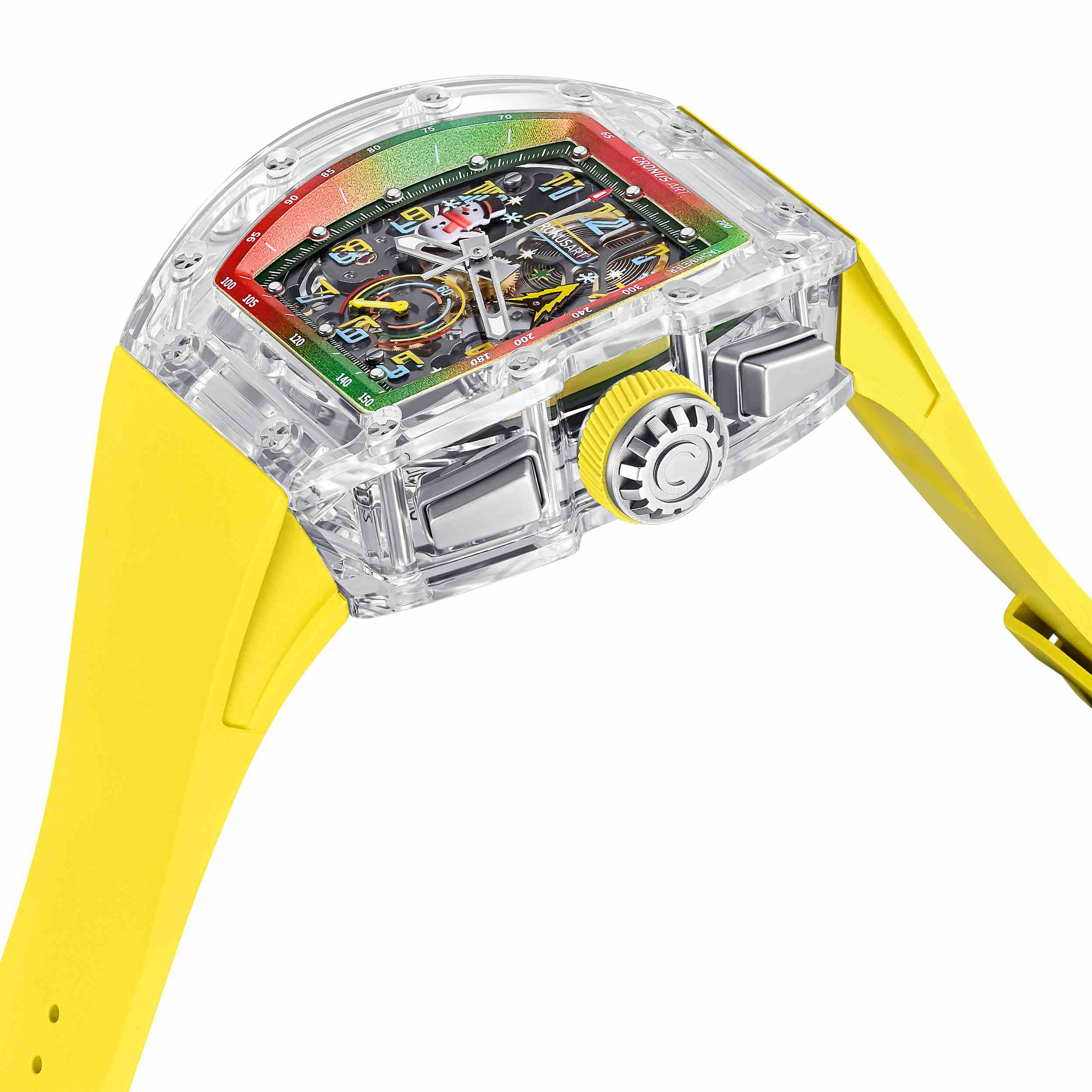 CM08-053 Men's Crystal Case Automatic Watch 42mm