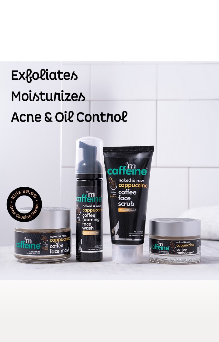 MCaffeine | mCaffeine Acne Control Kit with Face Scrub - Cappuccino Coffee Routine 1