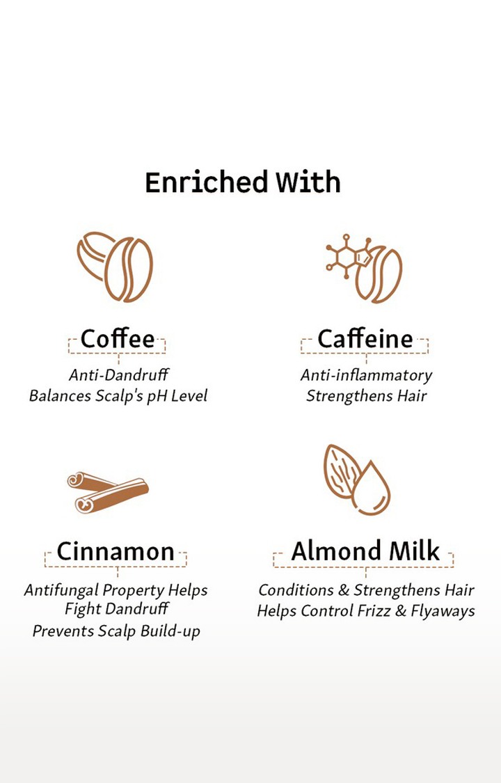 mCaffeine Anti-Dandruff Shampoo & Conditioner - Cappuccino Coffee Routine