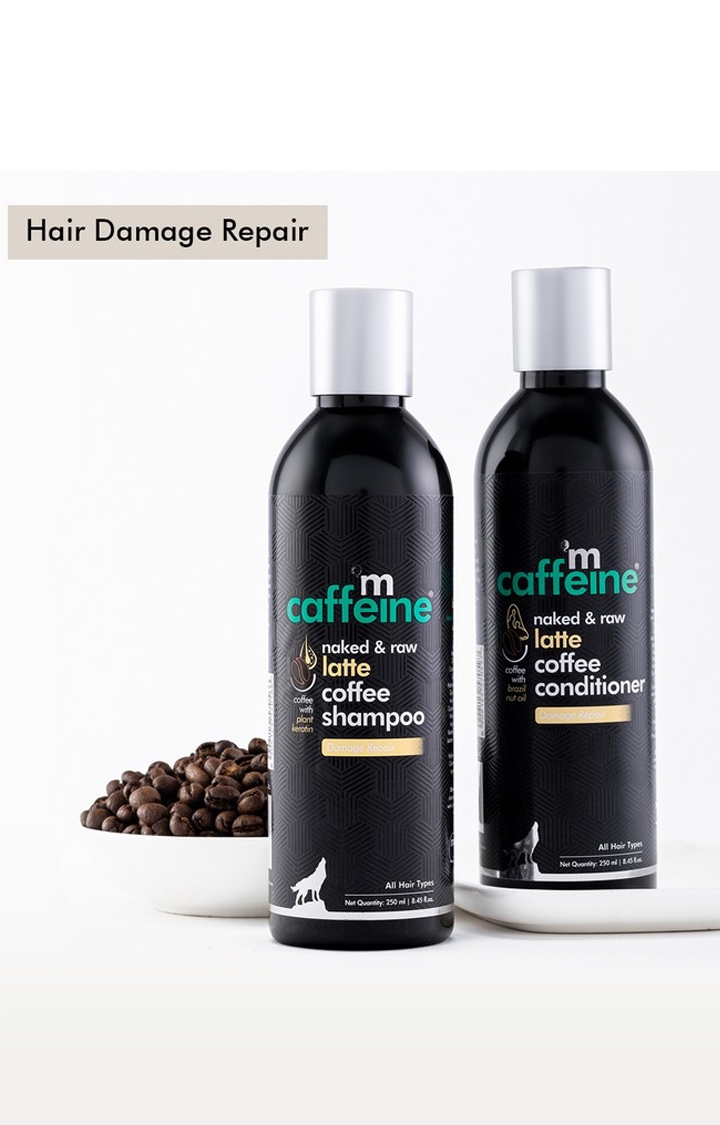 MCaffeine | mCaffeine Damage Repair Shampoo & Conditioner - Latte Coffee Routine 0