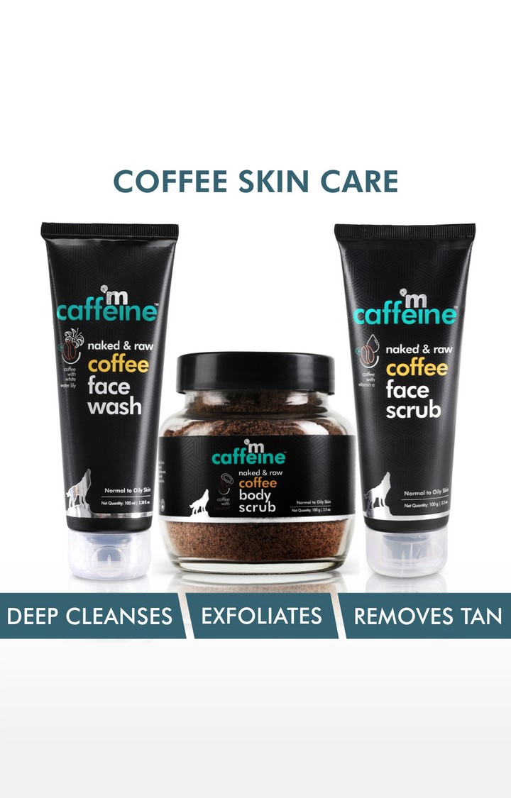 MCaffeine | mcaffeine Coffee Skin Care Combo | Face Wash, Face Scrub, Body Scrub 1