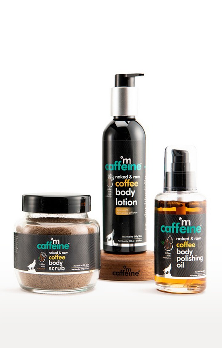 mcaffeine Body Toning & Polishing Kit Body Scrub, Body Lotion, Body