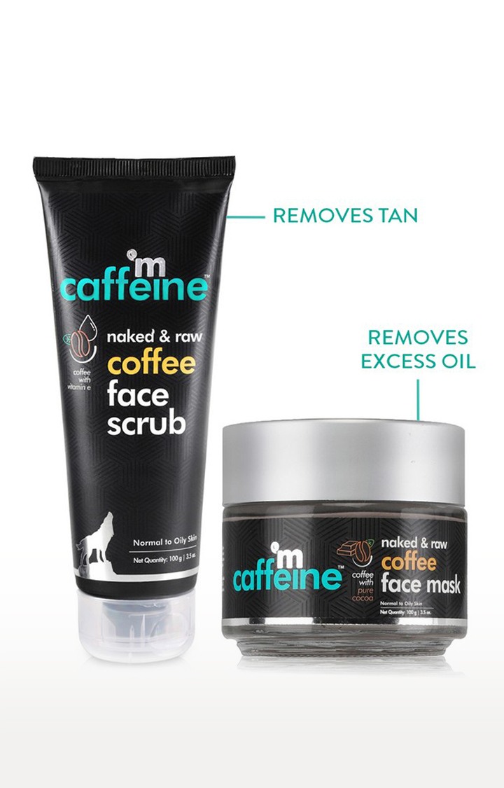 mCaffeine Oil-Control Coffee Face Kit - Tan & Oil Removal (200 gm)